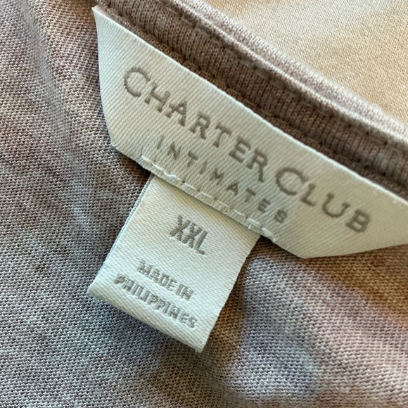 CHARTER CLUB ROBE/ swim cover-up. XXL. Attached tie, nice lace details - Picture 2 of 7